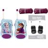 Lexibook Disney Frozen Elsa Walkie-Talkie, Clip da Cintura, Batteria, 2 canali, Blu, TW12FZLXB