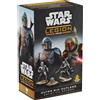 Asmodee Atomic Mass Games | Star Wars Legion: Outer Rim Outlaws | Espansione Per Gioco Di Miniature, Boba Fett (Daimyo), Din Djarin, Grogu, 4 Miniature Non Dipinte, Command Cards | 2 Giocatori | 90 Minuti