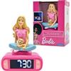 Lexibook, Mattel Barbie, Sveglia Notturna Barbie, Suoni e Melodie, Schermo LCD retroilluminato, Luminoso, Snooze, Rosa, RL800BBLXB