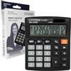 Citizen Calcolatrice tascabile SDC812 NR Digit Grey Office Desktop Calcolatrice Batteria Doppia Alimentazione Solare e Batteria, Nero