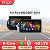 Hizpo Autoradio stereo da 9 pollici per FIAT 500 2007 - 2014 GPS 2din Autoradio Wireless CarPlay Android 13 Unità principale di navigazione automatica