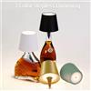 Htomaza Lampada da Tavolo Wireless a Forma di Bottiglia con Controllo Touch a 3 Colori e Dimmerazione Continua, Luce Notturna Adatta per Bar, Bottiglie di Vino, Luci da Scrivania