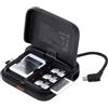PGYTECH CreateMate Mini Custodia Lettore Di Schede Ad Alta Velocità, 2-in-1 SD4.0/Micro SD Portatile Archiviazione, Doppio Slot Trasferimento/USB 3.1/Type-C/OTG per Fotocamera/Telefono/ActionCam, Nero