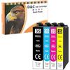 D&C 35XL Cartucce per stampante per Epson 35XL Multipack Compatibile con Epson WF 4720 Cartucce per Workforce Pro WF-4725 WF-4730 WF-4740 WF-4720DWF WF-4725DWF WF-4730DTWF WF-4740DTWF (confezione da 4