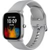Higgs Silicone Cinturino Compatibile con Amazfit Bip 3/3pro/Bip U pro/Bip S/Bip S Lite/Bip Lite, 20mm Sportivo Cinturini per Amazfit GTS 2 Mini/GTS 3 42mm,Braccialetto per Amazfit GTS 4 mini Grigio