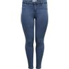 ONLY Carmakoma Carthunder Push Up Reg SK Jeans MBD Noos Skinny, Blu (Medium Blue Denim Medium Blue Denim), W46 (Taglia Produttore: 46) Donna