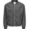 ONLY & SONS Onsworf Life Bomber Jacket Tw, Grigio, M Uomo