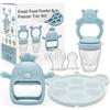 CLDY Contenitore per alimenti per bambini, ciuccio per frutta, dispenser di alimenti per frutta in silicone, ghiaccioli per dentizione latte materno per bambini, senza BPA, adatto per l'alimentazione