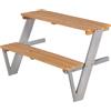roba Estensione picnic per casetta - Set con tavolo e panca per esterni - Per bambini da 18 mesi - Legno multicolore, resistente