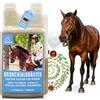 EMMA Sciroppo per la tosse Cavallo I Erbe bronchiali Timo Camomilla Finocchio Cavallo I Elisir Erbe respiratorie Cavallo I Free Airways I Booster energetico I Erbe respiratorie per la tosse Cavallo 1L