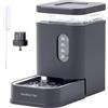 Gardner Pet Distributore Acqua Automatico 6,5L per Cani e Gatti, Grigio | Non Elettricità, Ciotola in Acciaio Inox, per Famiglie Multi-Pet, Abbeveratoio a Gravità, BPA-free, con Filtro
