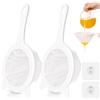 Set Da 3 Filtri A Maglia Fine In Nylon 100/200/400 Mesh - Colini Alimentari Per Caffè, Tè, Succo E Latte, Con Manico, 15x24 Cm