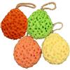 OHEETU 4 spugne da bagno per donne, uomini, adolescenti, spugne per il lavaggio del corpo in luffa, scrub per il corpo, per la pulizia della doccia, esfoliante (colori misti)