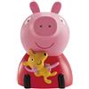 dekora - Salvadanaio per bambini apribile Peppa Pig in plastica con 4 lecca lecca rosa - 18 cm - Resistente e sicuro - Regalo natale bambini