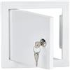 Steinberg14 15 x 15 cm, sportello di ispezione bianco con serratura - 150 x 150 mm