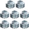 sourcing map Kit di staffe per gazebo a 5 vie, ad angolo retto, per la lavorazione del legno, fai da te, per legname da 5,1 x 5,1 cm, per esterni, patio, gazebo, capanne di tronchi (confezione da 8)