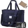 LOVEVOOK Borsa da viaggio da donna, impermeabile, Weekender Travel Duffel Bag con scomparto per scarpe, borsa da clinica, per la nascita della mamma, per la sauna, per lo sport, per il viaggio Ryanair