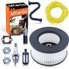 Mtanlo Filtro aria HD2 per MS261 MS271 MS291 MS311 MS341 MS391 MS261C MS271C MS362C Tune Up Kit di manutenzione pieghettato ad alto flusso e candela filtro del carburante 1141 120 1604