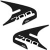 Resin Bike Adesivi Scooter Compatibile con Honda Integra 700 2011-2013. Protezione Spigoli Carene da Urti e Graffi. Coppia Adesivi 3D Resinati - Effetto Carbonio
