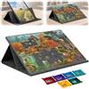 TWSOUL Puzzle pieghevole, 1000 pezzi, con supporto 2 in 1 e copertura, pieghevole, con 6 assortimenti, per bambini, adulti, 32 x 22 pollici