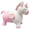 Lexibook Unicorno da Salto Gonfiabile, Pompa Manuale Inclusa, Plastica sicura e Durevole - Fodera Rimovibile e Lavabile - Rosa, BGP050UNILXB