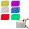 AcryStelith 36 Pezzi buste in plastica per documenti A5, portadocumenti in plastica colorata, portadocumenti con bottone, per L'home Office, Scuola e Viaggi (A5)