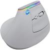 Simpletek Vertical Ergonomic mouse, RGB, Bluetooth/WiFi, Integrated battery Mouse senza fili - refurbished