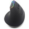 Simpletek Vertical Ergonomic mouse, RGB, Bluetooth/WiFi, Integrated battery Mouse senza fili - refurbished