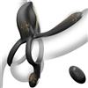 SuperLove Vibrating 3 Motors Ultimate Sex Enhancer with Remote Black