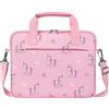 Dadanism Borsa per Tablet per Bambini, Borsetta per Tablet da 10-12,5 Pollici con Manico e Tracolla per Fire HD 8 Kids PRO, Fire 7, iPad Mini 7/6, Galaxy Tab A9 8.7, Unicorno Rosa