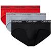 Calvin Klein Hip Brief 3Pk Color Black, Size Medium 0AJ - Black Sleet Adrenaline RUS Medium
