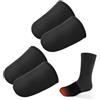 lasuroa 2 paia di scaldamuscoli in neoprene, termici, per proteggere le dita dei piedi, per scaldare i piedi, caccia, ciclismo, corsa, escursionismo, per donne e uomini