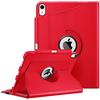 Fintie Custodia per iPad Air 4 10.9 2020 con portapenne, supporto 2ª generazione, girevole a 360°, funzione sleep/wake, per iPad Air 4ª generazione, colore: rosso