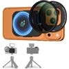 JJC Filtro ND aggiornato da 67 mm per iPhone 17, adattatore magnetico per filtro obiettivo con filtro ND variabile ND2-128 per iPhone 17 16 15 14 Pro Pro Max Plus, supporto per filtro obiettivo del