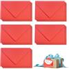 TECHZOCO Buste colorate, piccole buste, mini buste, ideali per matrimoni, biglietti di compleanno, Natale, inviti, San Valentino, dimensioni 75 x 120 mm, colore rosso, confezione da 15 pezzi