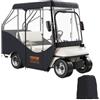 VEVOR Copertura per Carrello da Golf, Copertura per Carrello da Golf in Poliestere 420D con Finestre Trasparenti su 4 Lati, Coperture per Auto 4 Passeggeri, Copertura per Carrello Esterno Antipolvere