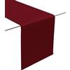 Lemos Home Runner da tavola in tessuto minimalista, moderno, liscio, con orlo largo, non necessita di stiratura, resistente, lavabile fino a 60°C, adatto all'asciugatrice. Cucina e soggiorno. Dimensioni e colore