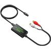 LiNKFOR 192kHz Convertitore da SPDIF a RCA con Chip Amplificatore Audio Ottico/Toslink a L/R con 3ft Cavo Ottico Convertitore DAC da SPDIF a RCA per HDTV Set-Top Box Lettori DVD