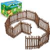 EYSCOTA Realistico Recinzione Giocattoli, Grande Corral Recinzione Pannello Accessori Playset, Fattoria Recinzione Giocattoli per Fienile Paddock Cavallo Stalla Cavalli, Regalo educativo per bambini