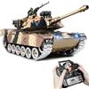 Supdex Carro Armato Telecomandato M1A2 Abrams, 1:18 con Cingoli in Metallo RC Tank Giocattolo che Spara BB, Fumo, Suoni, Luci e Rinculo Carro Armato Radiocomandato per Adulti e Bambini Veicolo Militare