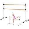 VEVOR Sbarra da Danza Classica, Doppia Sbarre da Danza per Stretching Classica Indipendenti, da Palestra Anti-oscillazione Regolabile in Altezza, Allenamento di Equilibrio, 1840 x 760 x 1180 mm