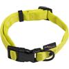 JACK AND VANILLA, Collare per Cane, Modello Comfort Tube Nylon, Colore Giallo, Misura 12 mm x 23-36 cm
