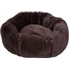 JACK AND VANILLA, Cuscino Confortevole per Animali Domestici, Design Moderno ed Elegante, Fodera Rimovibile e Lavabile, Ideale per Interni ed Esterni, 65 x 65 x 25 cm, Marrone Scuro