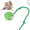 XUNNIU Verde Palla Giochi per Cani/Gatti, Elettrici Gioco interattivo Gatto e Cane con Corda, Intelligente Pallina gatto automatica,Giochi per Gatti e Cani