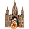 DRW Presepe nella Cattedrale di Barcellona in resina da 10 cm