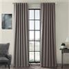 HPD Half Price Drapes BOCH-174402-108 Tende oscuranti Lunghe 274 cm per Camera da Letto e Soggiorno (1 Pannello), 127 x 274 cm, Grigio Neutro, Misto Poliestere, W 50 x L 108 (1 Panels)