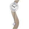 Hermle 71004-U62200 - Orologio da parete semplice con pendolo, colore: beige, 70 x 23 x 6 cm