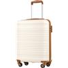 COOLIFE Valigia Cabina 55x40x20cm EasyJet Ryanair Bagaglio Mano Rigida | PC+ABS Lucchetto TSA 4 ruote, leggera e resistente - Ideale per priority boarding, viaggi d'affari, weekend & city break
