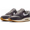 NIKE Air Max 1 Sneaker da Uomo, Grigio Scuro, Grigio, Bianco, 37,5 EU, Grigio Scuro Grigio Bianco, 37.5 EU