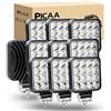 PICAA Faro da Lavoro LED 10pcs Mini 3.3 Pollici 48W Spot Light Fari Led Auto Luci Off Road per Fuoristrada Guida Fendinebbia Luci della Barca Luci di Guida Faro da Lavoro a Led SUV Lampada Trattore